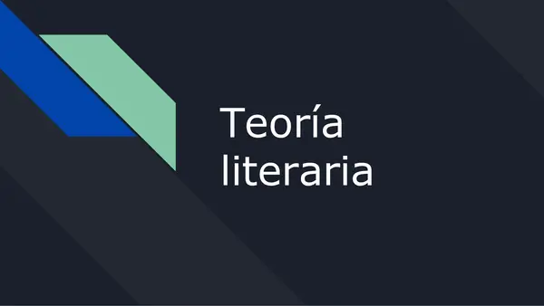 Análisis e interpretación de textos literarios considerando sus recursos estéticos