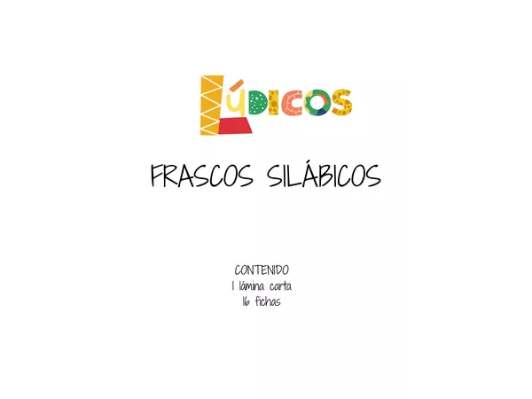 FRASCOS SILÁBICOS