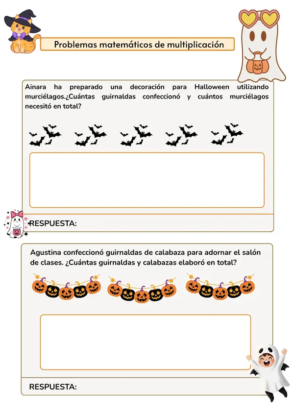 Problemas de multiplicación