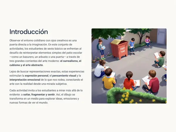 Artes Visuales - "Lo que veo, lo transformo"
