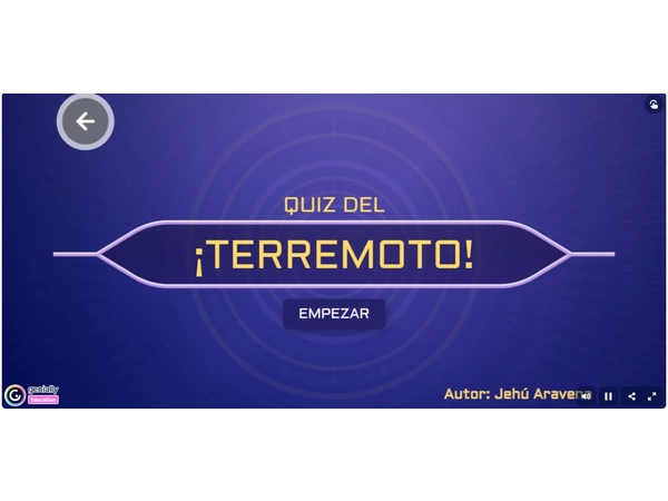 Quiz del ¡TERREMOTO!