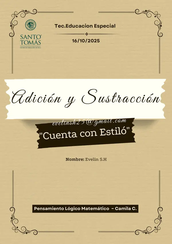 "CUENTA CON ESTILÓ" Kit de Uñas para Adición y Sustracción 