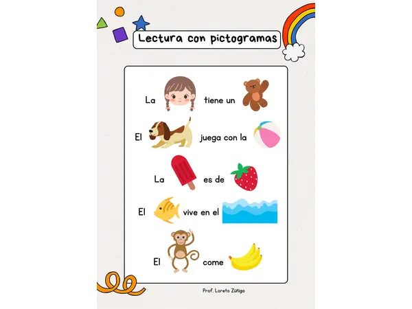 Lectura con pictogramas