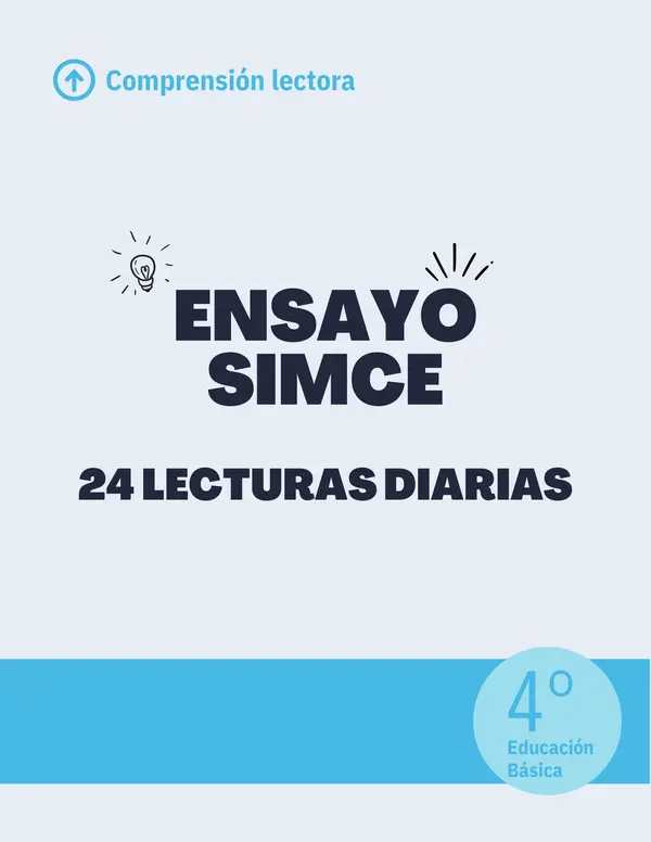 ACTUALIZADO - 24 lecturas diarias tipo SIMCE - 4to básico