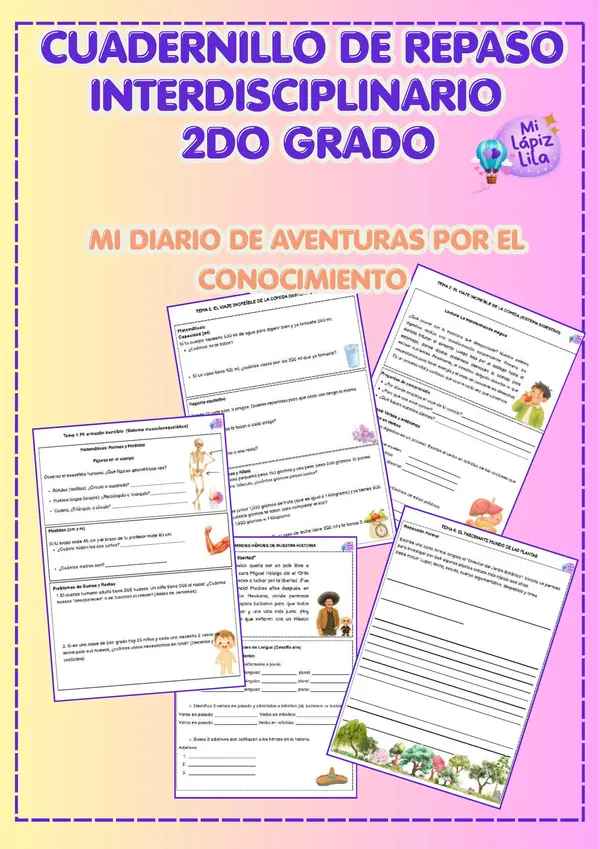 Cuaderno de Repaso: Aprendiendo y creando en 2° de Primaria