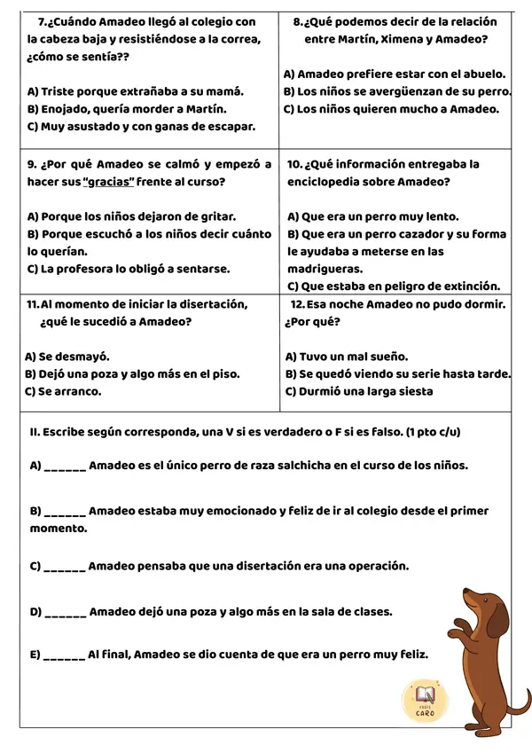 Amadeo va al colegio.