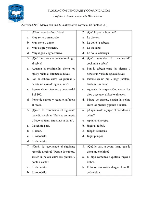 Prueba Cebra tiene hipo