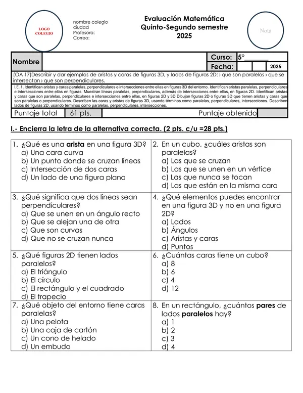 5to Oa 17 matemática paralelos y perpendiculares 