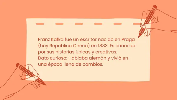Presentación de Franz Kafka