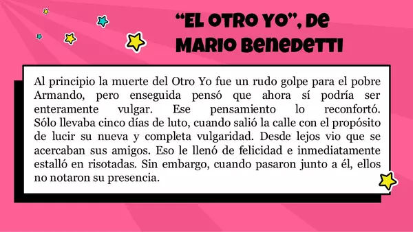 Comprensión lectora 7 "El otro yo"