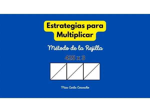 Estrategia de multiplicación: método de la rejilla