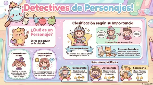 INFOGRAFÍA TIPOS DE PERSONAJES