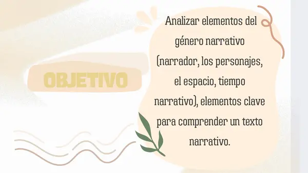 Elementos del Género narrativo