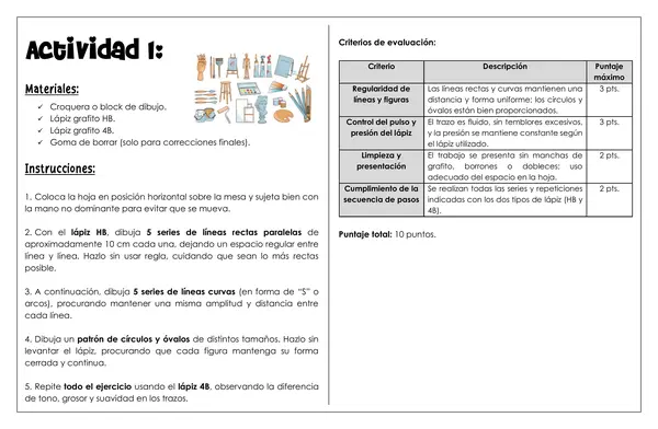 ARTES - Trazos a mano alzada