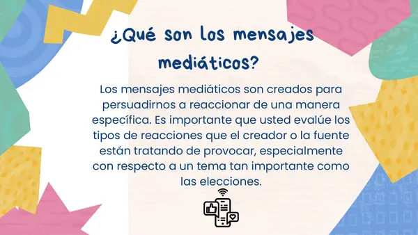 Propósito de los medios de comunicación mediáticos.