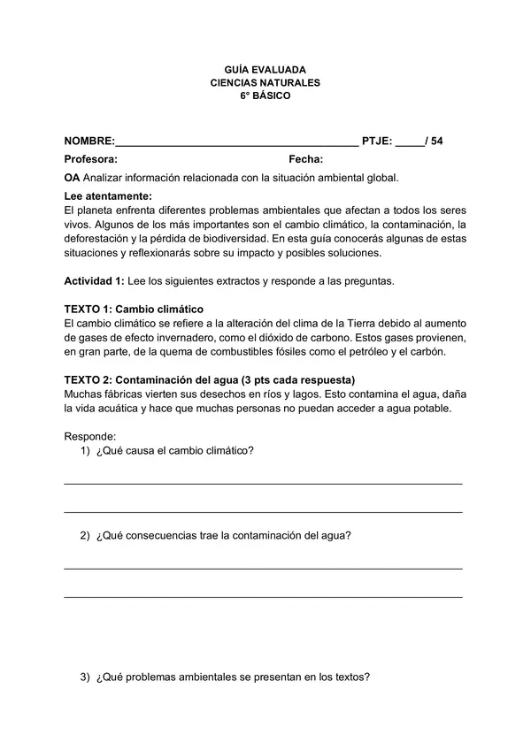 GUÍA SITUACIÓN AMBIENTAL