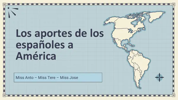 Aportes de los españoles a America