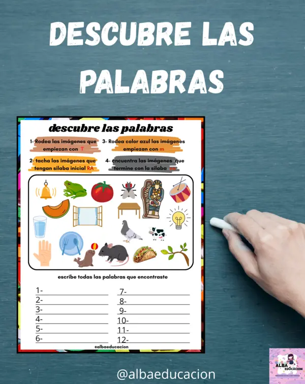 descubre las palabras