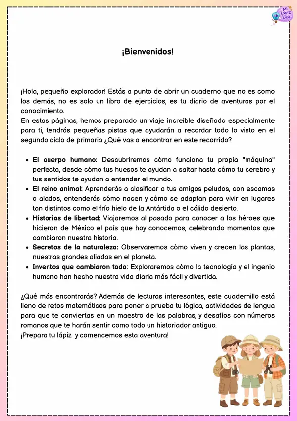Cuaderno de Repaso: Aprendiendo y creando en 2° de Primaria