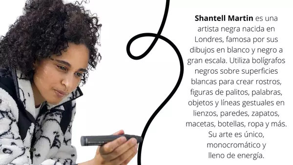 Arte: Shantell Martin "Sigue la línea"  ¿Quién soy yo? Identidad A través del Arte