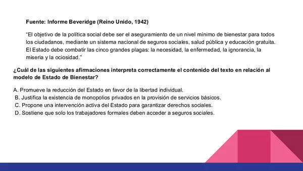 Estado de Bienestar y crisis del liberalismo