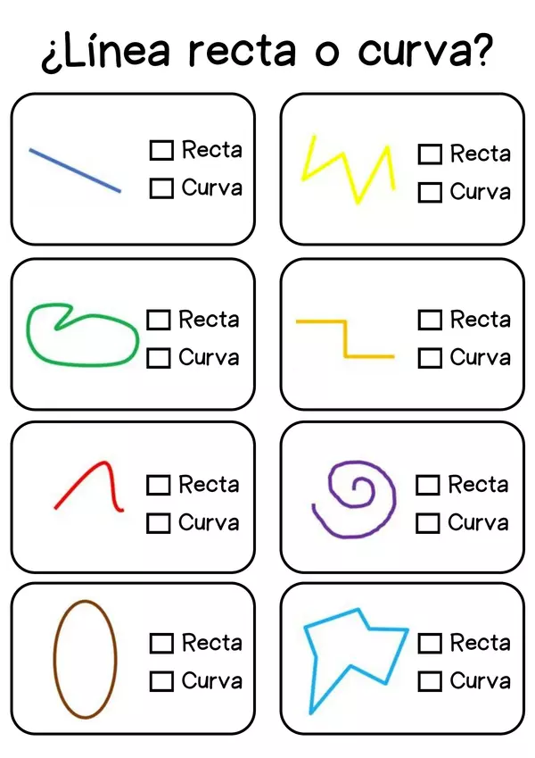 Líneas rectas o curvas