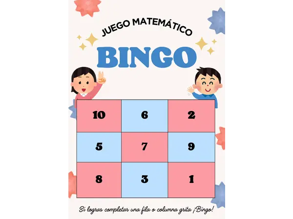 BINGO MATEMATICO 