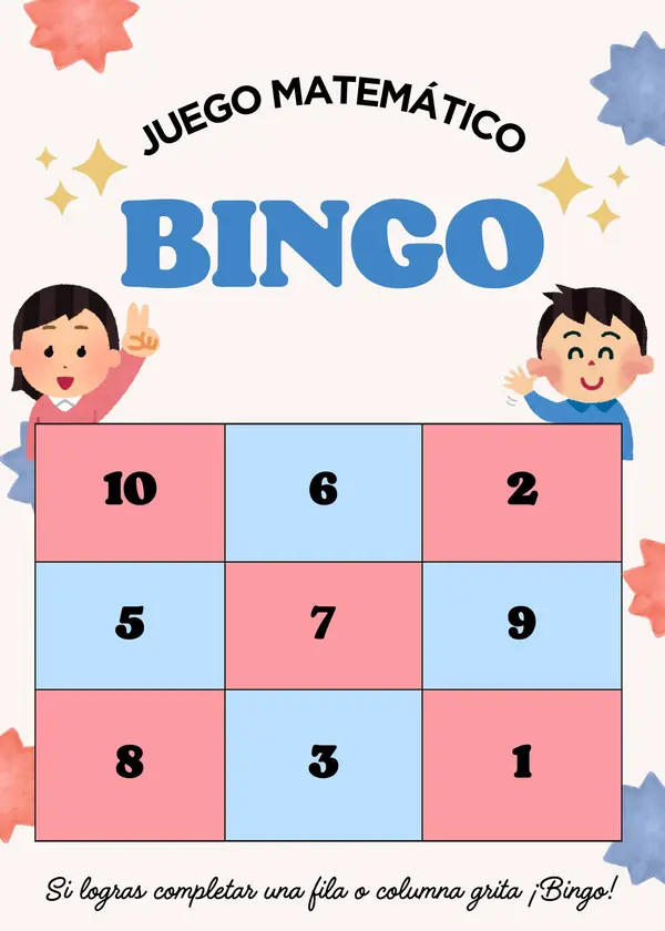 BINGO MATEMATICO 