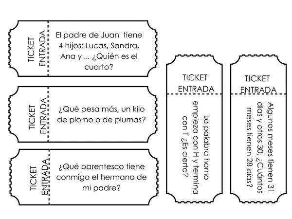 Ticket de Entrada: Acertijos