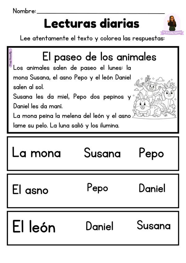 Cuadernillo de lecturas primero básico
