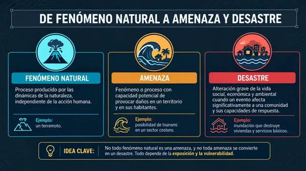 Riesgos y amenazas socionaturales: una mirada desde la Geografía