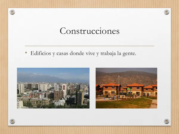 Elementos culturales del paisaje 1° básico