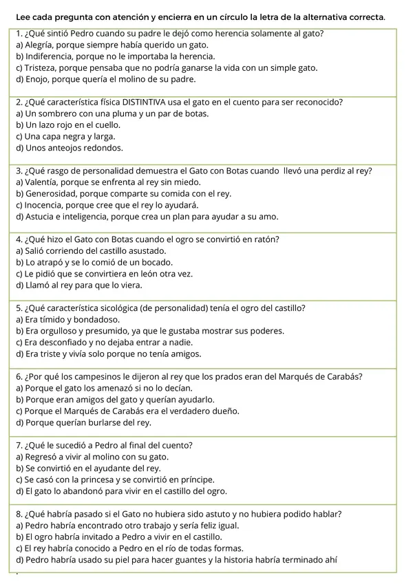 Describir personajes Lenguaje y Comunicación