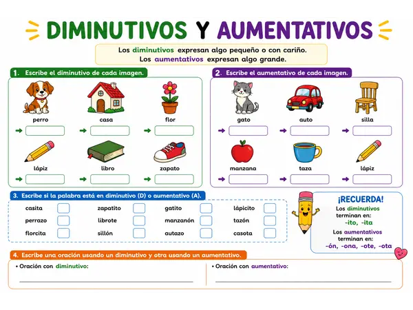 Diminutivos y aumentativos