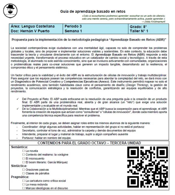 08M3SEM1 - Introducción aprendizaje basado en retos, diagnostico