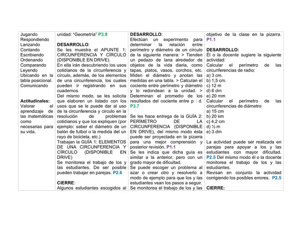Planificación mensual agosto  Matemática 7° Básico: Geometría Plana (Unidad 3)