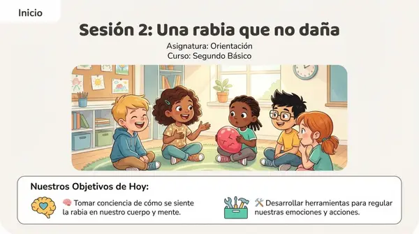 Sesión 2 "Una rabia que no daña" 2° Básico - SENDA