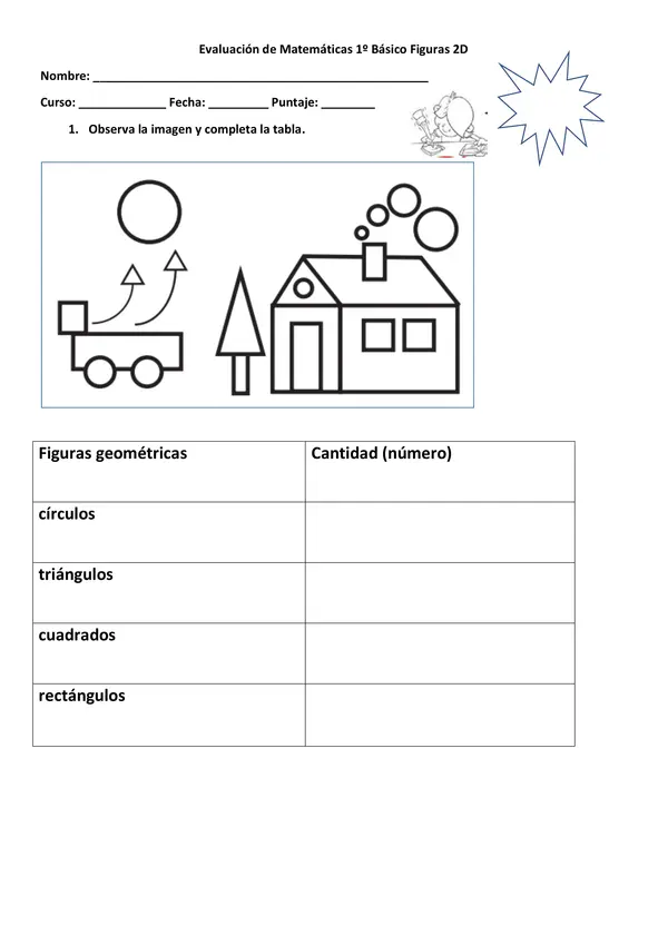 Evaluación 1º basico