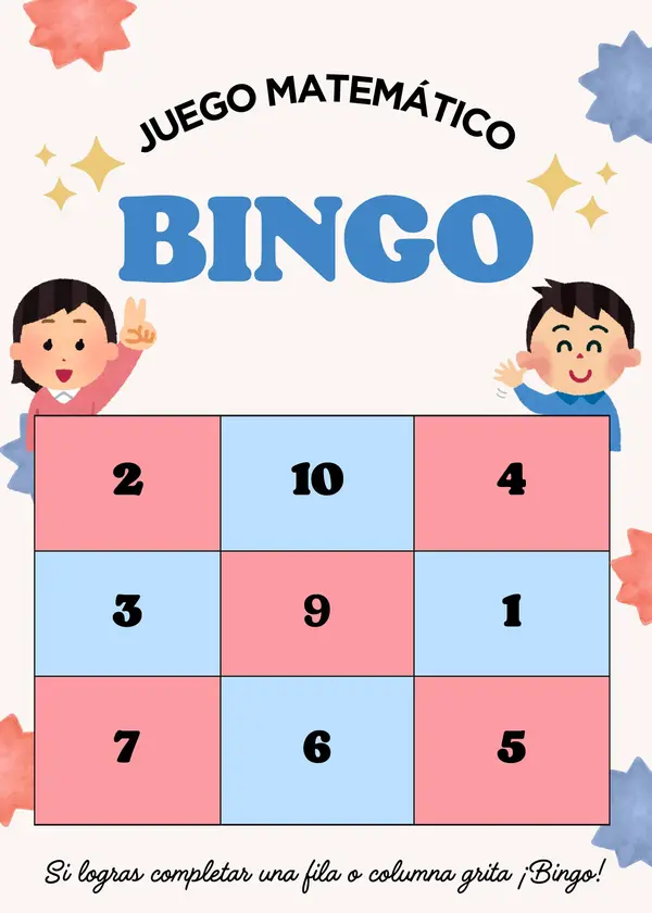 BINGO MATEMATICO 