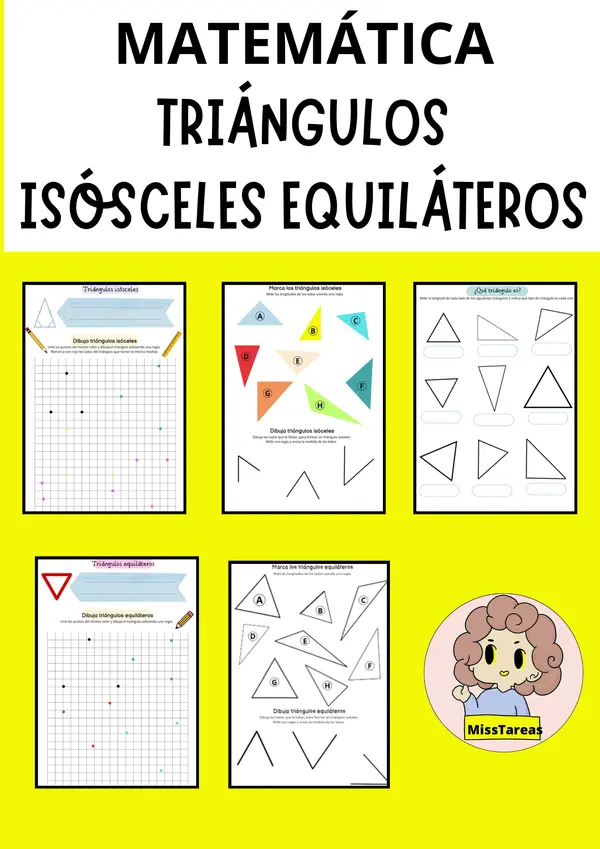 Triángulos isósceles y equilátero