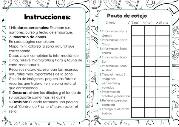 Pasaporte: Las zonas naturales (compaginado como libro, listo para imprimir)