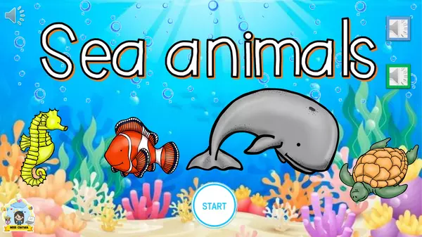 ACTIVITY 1 - SEA ANIMALS
