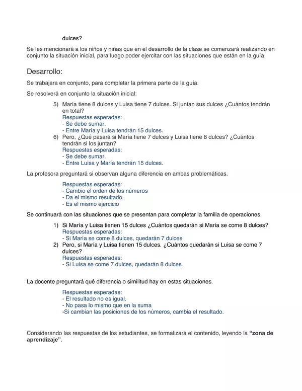 Planificación Familia de operaciones