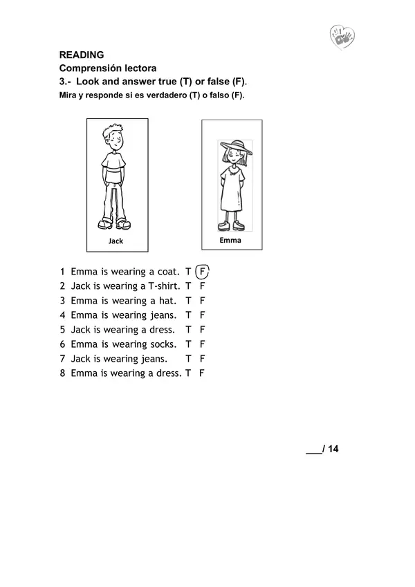 prueba de ingles