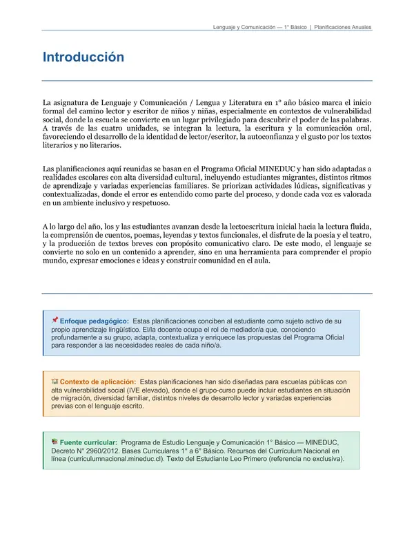 PRIMER AÑO, PLANIFICACIÓN CLASE A CLASE PARA TODO EL AÑO LECTIVO