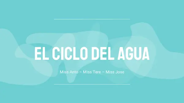El ciclo del agua