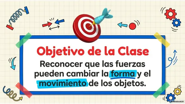 Clase 2 Unidad de Fuerza: Diapositivas Ciencias Naturales | 4° Básico