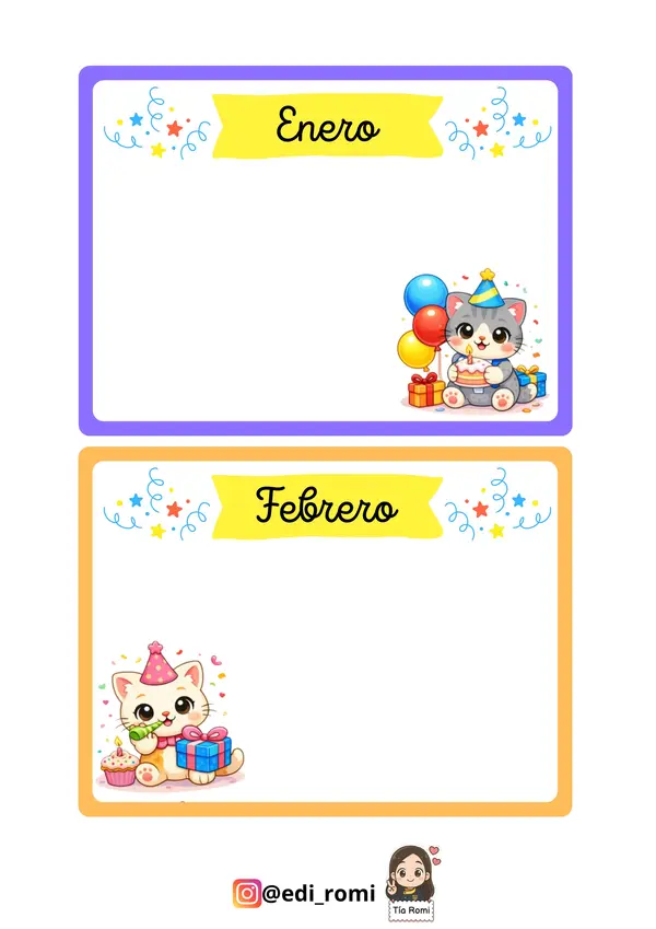 Calendario cumpleaños 