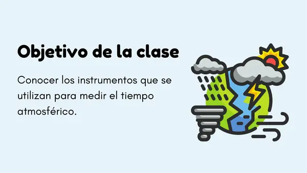 Instrumentos para medir el Tiempo Atmosférico