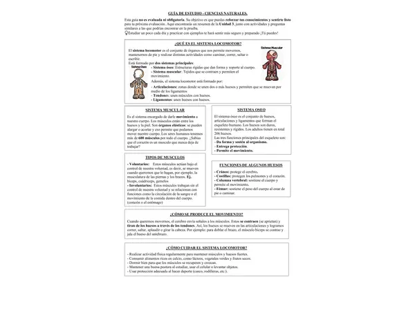 GUÍA DEL SISTEMA LOCOMOTOR